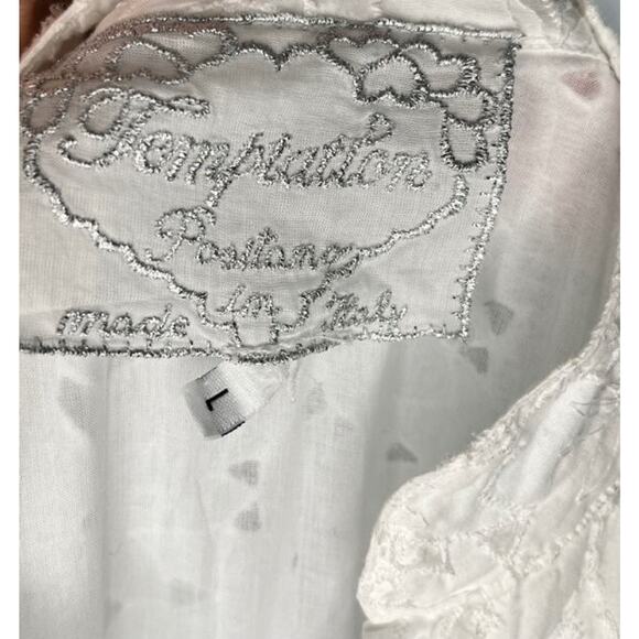 TEMPTATION POSITANO Sz L Large Pompei White Lace Maxi Dress - Picture 3 of 10